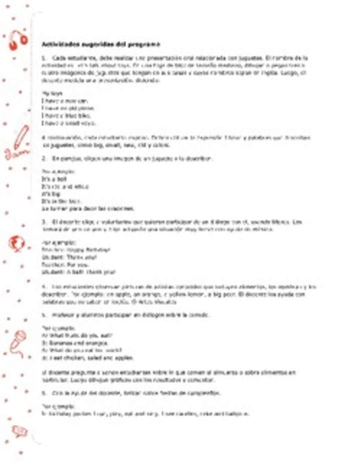 Actividades sugeridas Unidad 4 Actividades sugeridas Unidad 4