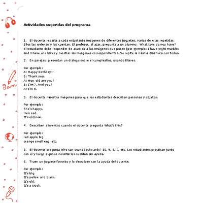 Actividades sugeridas Unidad 4 Actividades sugeridas Unidad 4