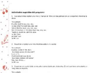 Actividades sugeridas Unidad 3 Actividades sugeridas Unidad 3