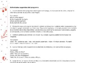 Actividades sugeridas Unidad 3 Actividades sugeridas Unidad 3