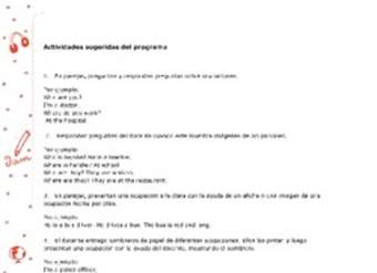 Actividades sugeridas Unidad 3 Actividades sugeridas Unidad 3