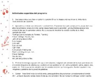 Actividades sugeridas Unidad 4 Actividades sugeridas Unidad 4