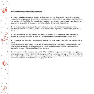 Actividades sugeridas Unidad 4 Actividades sugeridas Unidad 4