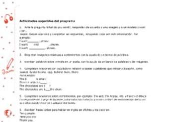 Actividades sugeridas Unidad 4 Actividades sugeridas Unidad 4