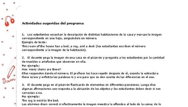 Actividades sugeridas Unidad 3 Actividades sugeridas Unidad 3