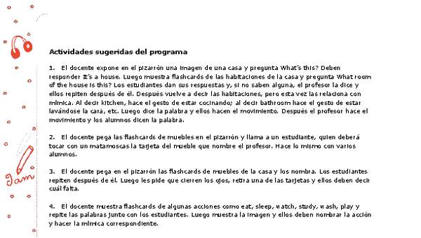 Actividades sugeridas Unidad 3 Actividades sugeridas Unidad 3