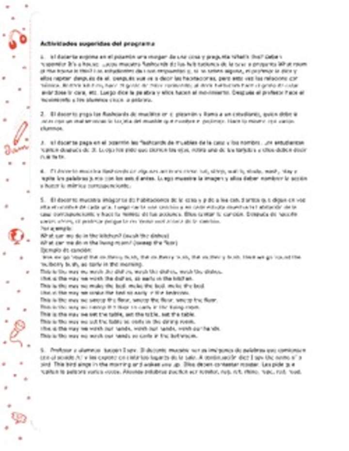 Actividades sugeridas Unidad 3 Actividades sugeridas Unidad 3