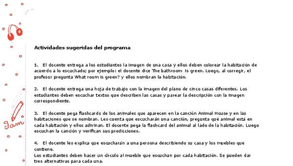 Actividades sugeridas Unidad 3 Actividades sugeridas Unidad 3