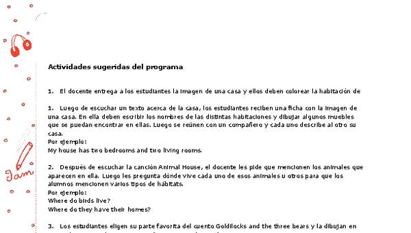 Actividades sugeridas Unidad 3 Actividades sugeridas Unidad 3