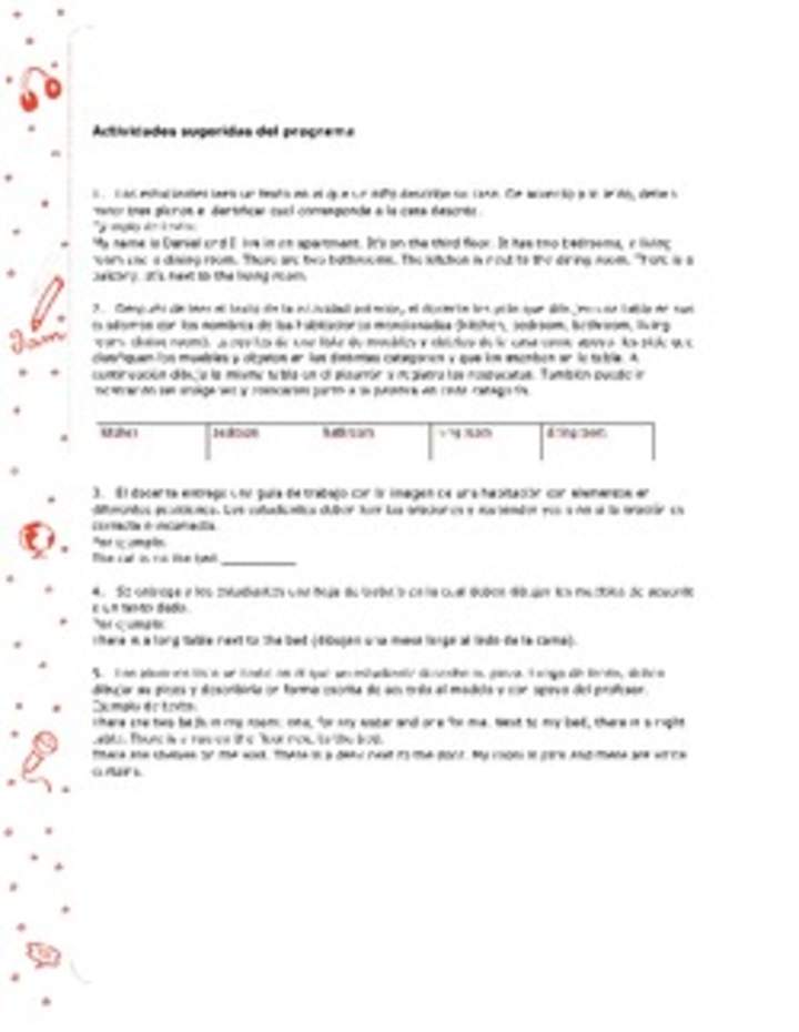 Actividades sugeridas Unidad 3 Actividades sugeridas Unidad 3