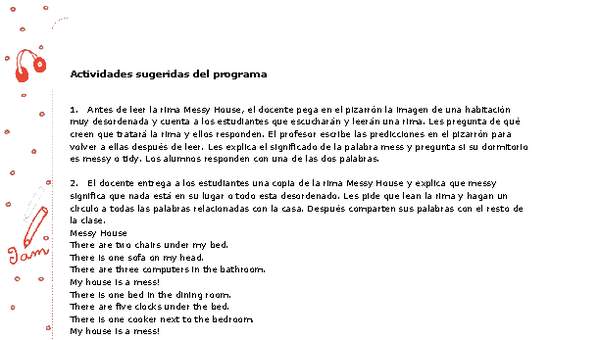 Actividades sugeridas Unidad 3 Actividades sugeridas Unidad 3