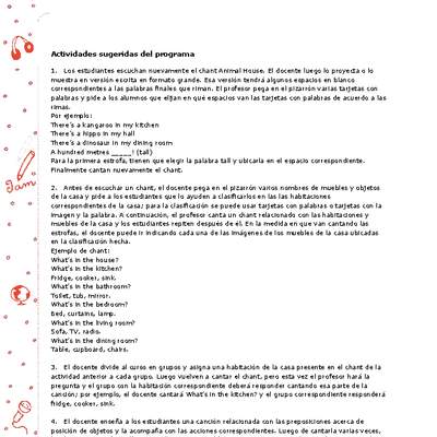 Actividades sugeridas Unidad 3 Actividades sugeridas Unidad 3