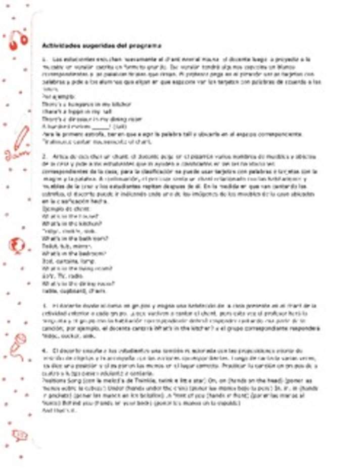 Actividades sugeridas Unidad 3 Actividades sugeridas Unidad 3