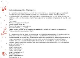 Actividades sugeridas Unidad 3 Actividades sugeridas Unidad 3