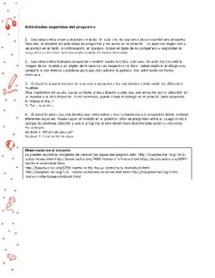 Actividades sugeridas Unidad 3 Actividades sugeridas Unidad 3