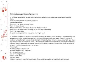 Actividades sugeridas Unidad 4 Actividades sugeridas Unidad 4