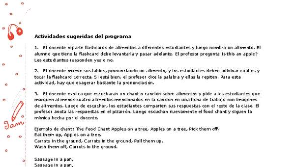 Actividades sugeridas Unidad 4 Actividades sugeridas Unidad 4