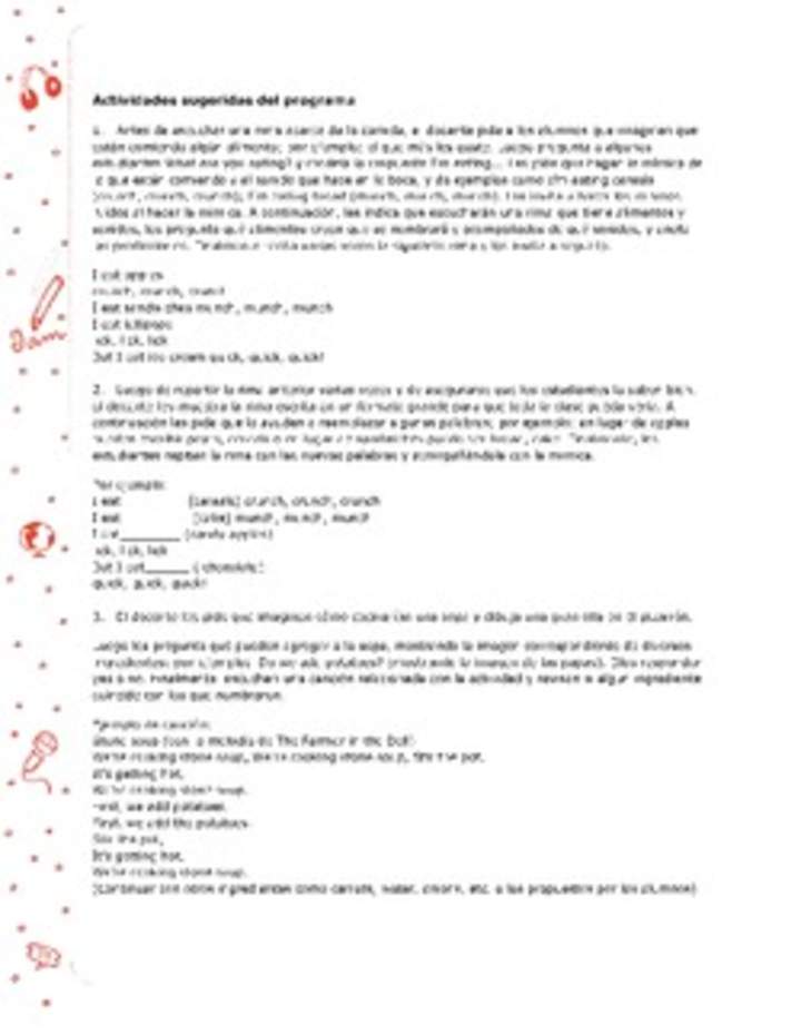 Actividades sugeridas Unidad 4 Actividades sugeridas Unidad 4