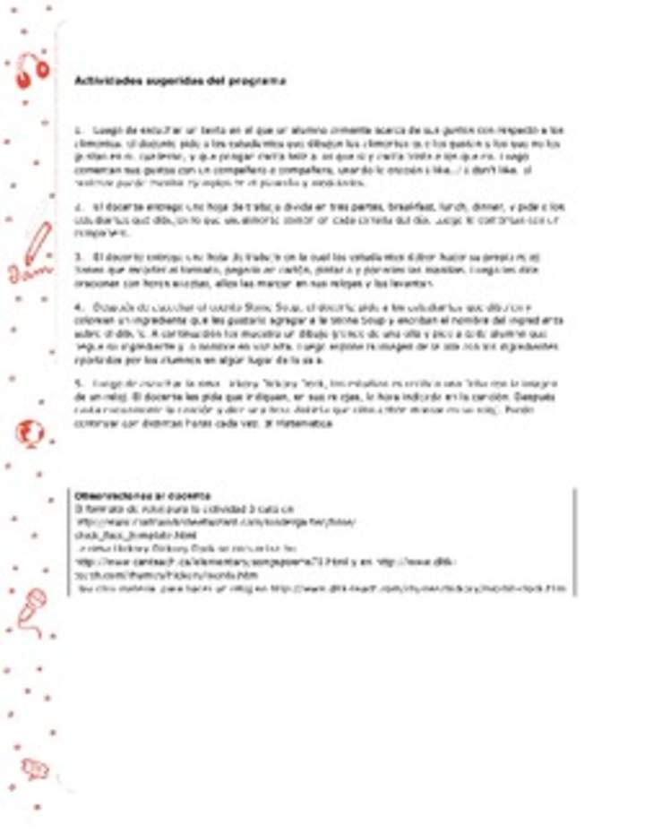 Actividades sugeridas Unidad 4 Actividades sugeridas Unidad 4