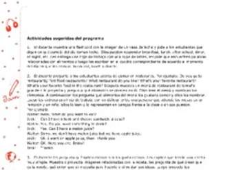 Actividades sugeridas Unidad 4 Actividades sugeridas Unidad 4