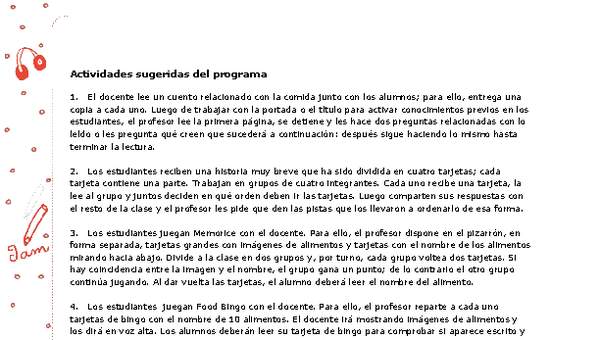 Actividades sugeridas Unidad 4 Actividades sugeridas Unidad 4