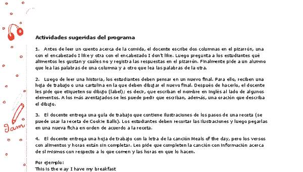 Actividades sugeridas Unidad 4 Actividades sugeridas Unidad 4