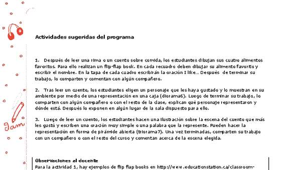 Actividades sugeridas Unidad 4 Actividades sugeridas Unidad 4