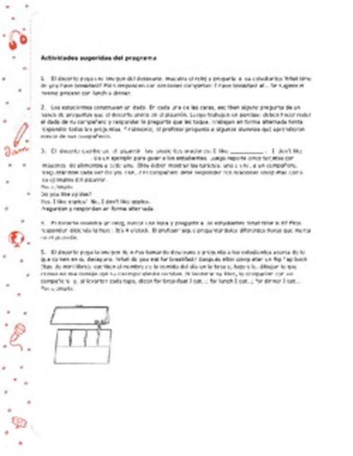 Actividades sugeridas Unidad 4 Actividades sugeridas Unidad 4