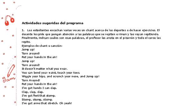 Actividades sugeridas Unidad 3 Actividades sugeridas Unidad 3