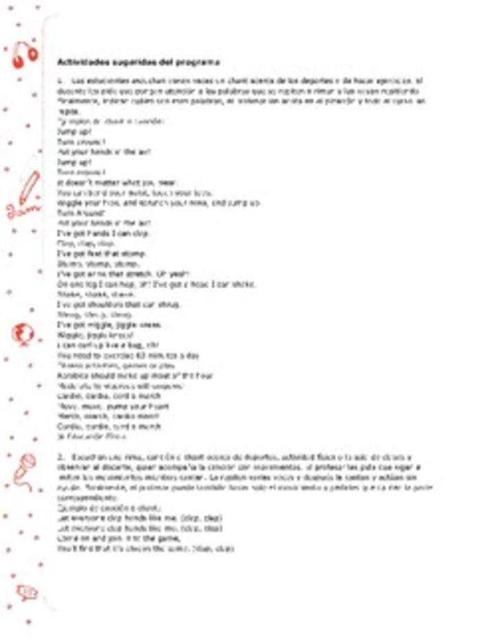 Actividades sugeridas Unidad 3 Actividades sugeridas Unidad 3