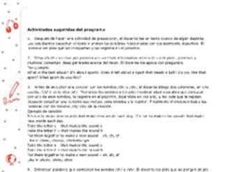 Actividades sugeridas Unidad 3 Actividades sugeridas Unidad 3