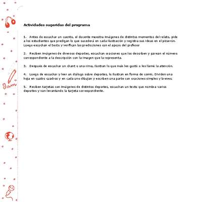 Actividades sugeridas Unidad 3 Actividades sugeridas Unidad 3