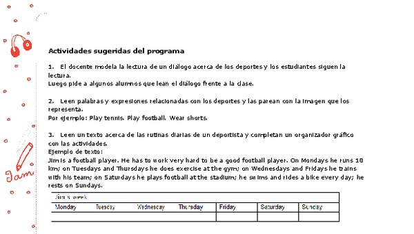 Actividades sugeridas Unidad 3 Actividades sugeridas Unidad 3