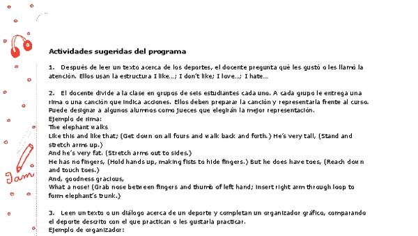 Actividades sugeridas Unidad 3 Actividades sugeridas Unidad 3