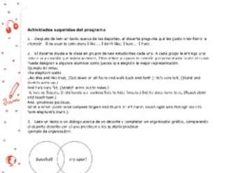 Actividades sugeridas Unidad 3 Actividades sugeridas Unidad 3