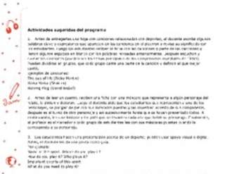 Actividades sugeridas Unidad 3 Actividades sugeridas Unidad 3