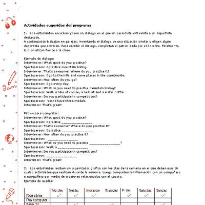 Actividades sugeridas Unidad 3 Actividades sugeridas Unidad 3