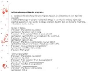 Actividades sugeridas Unidad 3 Actividades sugeridas Unidad 3