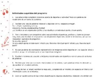 Actividades sugeridas Unidad 3 Actividades sugeridas Unidad 3