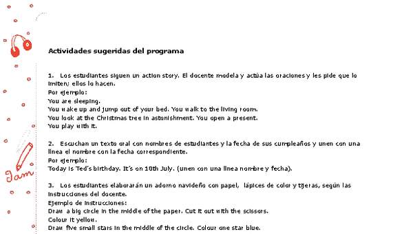 Actividades sugeridas Unidad 4 Actividades sugeridas Unidad 4
