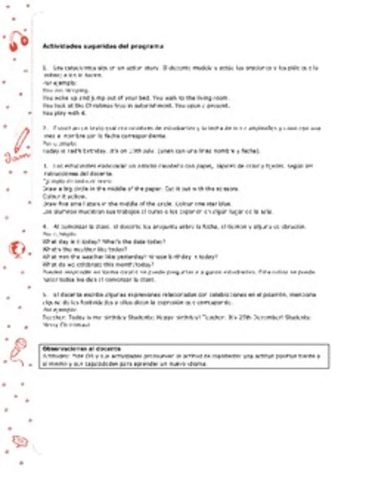 Actividades sugeridas Unidad 4 Actividades sugeridas Unidad 4