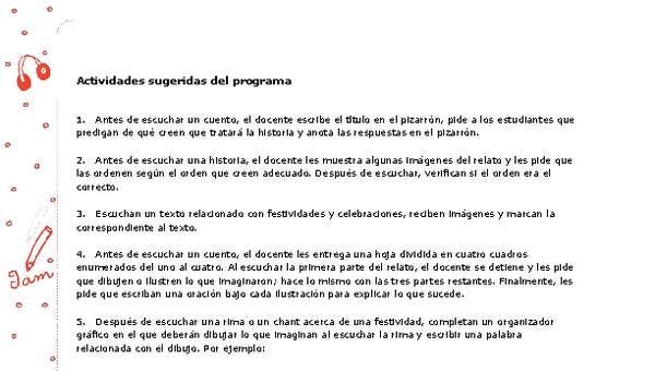 Actividades sugeridas Unidad 4 Actividades sugeridas Unidad 4