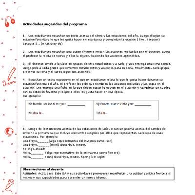 Actividades sugeridas Unidad 4 Actividades sugeridas Unidad 4