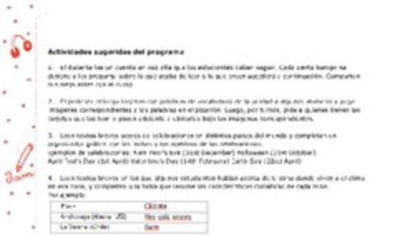 Actividades sugeridas Unidad 4