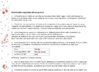 Actividades sugeridas Unidad 4 Actividades sugeridas Unidad 4