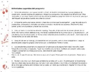 Actividades sugeridas Unidad 4 Actividades sugeridas Unidad 4