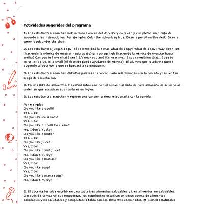 Actividades sugeridas Unidad 3 Actividades sugeridas Unidad 3