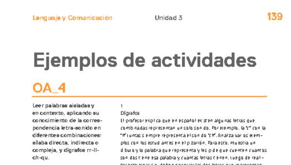 Actividades sugeridas Unidad 3 Actividades sugeridas Unidad 3