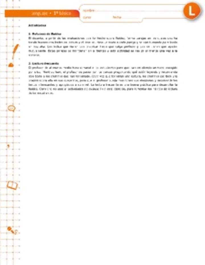 Actividades sugeridas Unidad 4 Actividades sugeridas Unidad 4