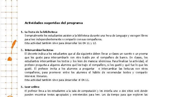 Actividades sugeridas Unidad 4 Actividades sugeridas Unidad 4